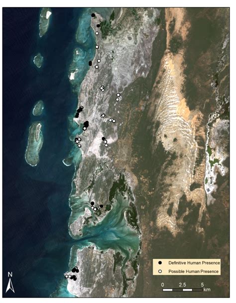 Shows the locations of artifacts (and clusters of artifacts) recovered ...