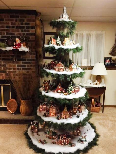 Christmas | Christmas tree village display, Christmas tree village ...