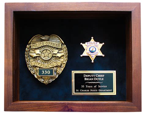 Police Shadow Box - Law Enforcement Retirement Award