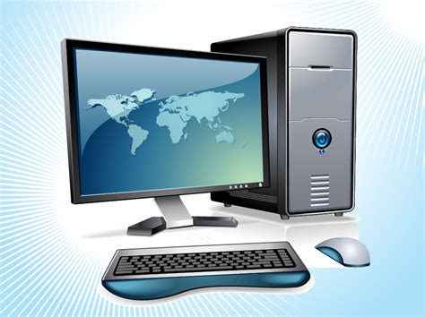 Desktop Computer Vector Vector Art & Graphics | freevector.com