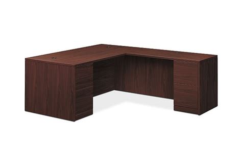 HON 10500 Series Left L-Station. This L-shaped desk configuration ...