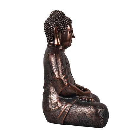 16-Inch Tall Indoor/Outdoor Meditating Statuary Decor Buddha Statue ...