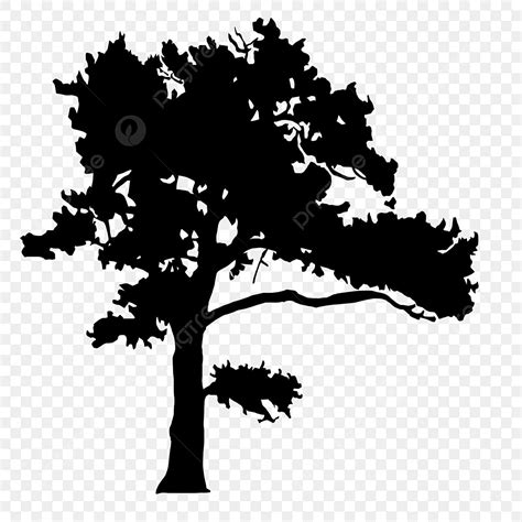 Watercolor Pine Tree Silhouette PNG Transparent, Pine Tree Silhouette ...