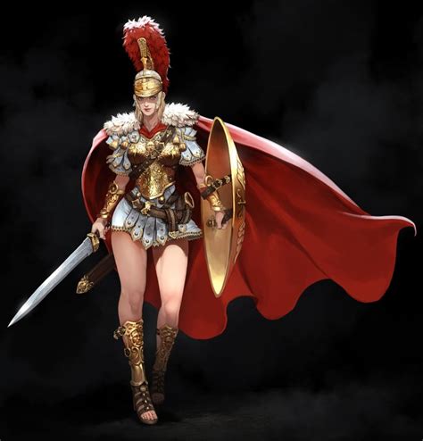 ArtStation - Ancient Roman Armor, Han Park | Roman armor, Warrior woman, Fantasy female warrior