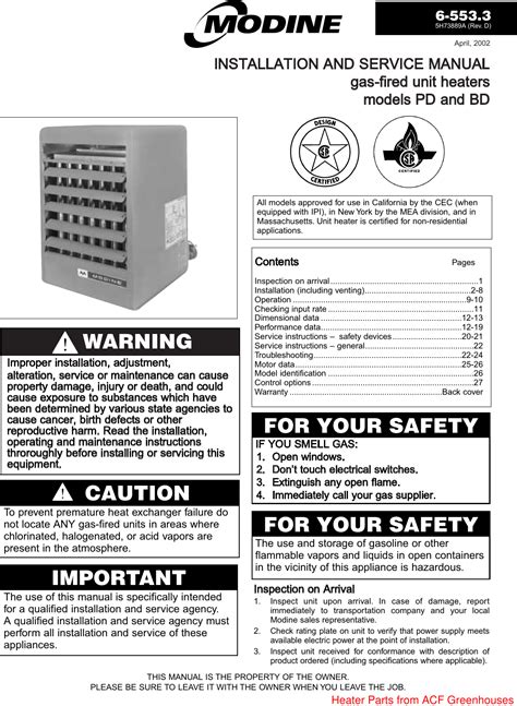 Modine Pd 50 Wiring Diagram - Wiring Diagram