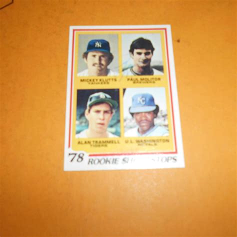 Paul Molitor Autograph 1978 Topps Rookie Card #707 Brewers