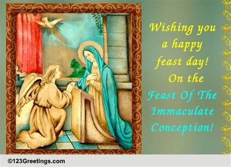 Happy Feast! Free Feast of the Immaculate Conception eCards | 123 Greetings