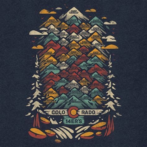 Colorado 14ers Short Sleeve T-Shirt - YoColorado