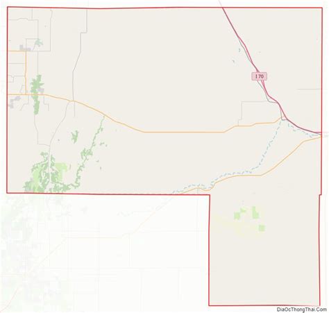 Map of Elbert County, Colorado