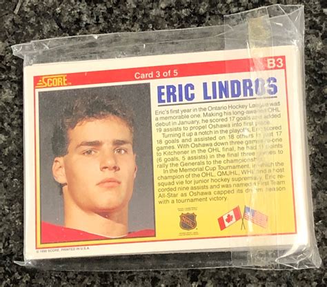 Eric Lindros Score 1990 Hockey Cards 25 Cards | Property Room