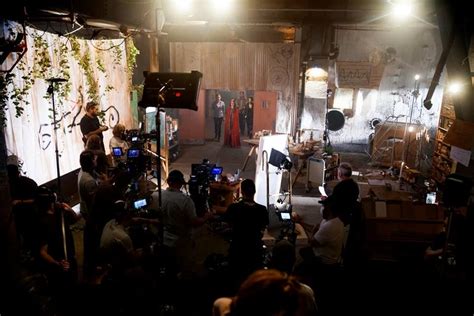 Here's a behind-the-scenes look at the filming of "And the Loom of Fate!" #TheLibrarians ...