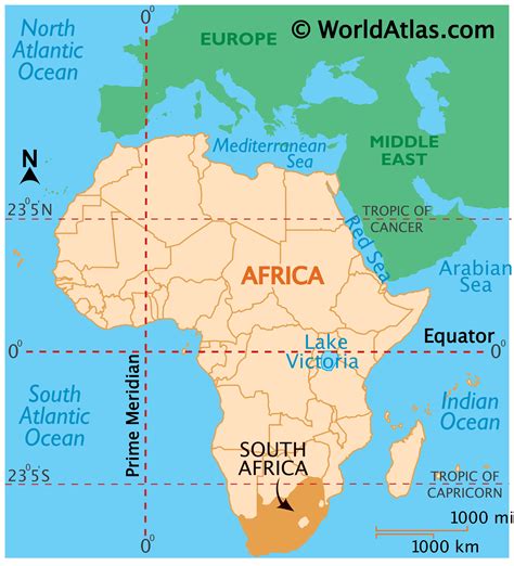 South Africa Map / Geography of South Africa / Map of South Africa - Worldatlas.com