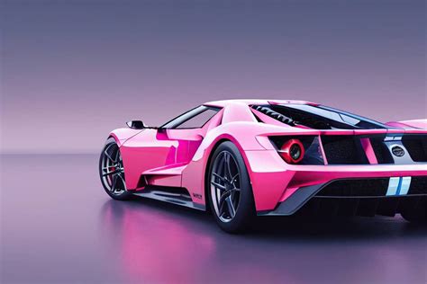 Prompt: Pink Ford GT sports car Download for free this image at: https://pixexid.com/image/pink ...