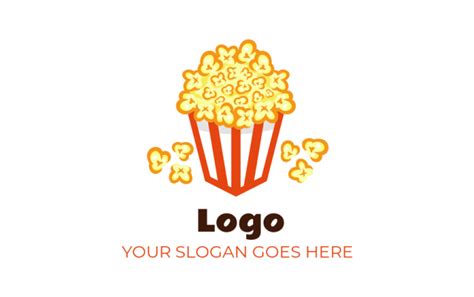 create a food logo bucket of popcorn | Logo Template by LogoDesign.net