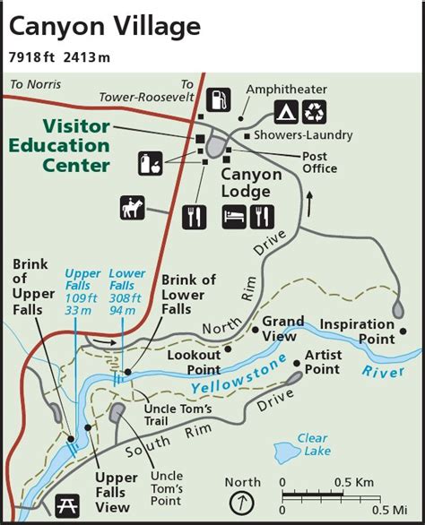 Canyon Lodge Yellowstone Map - College Map