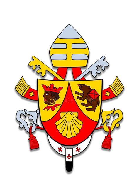 Pope Benedict XVI 16 Coat of Arms Stock Illustration - Illustration of independent, crest: 63688842