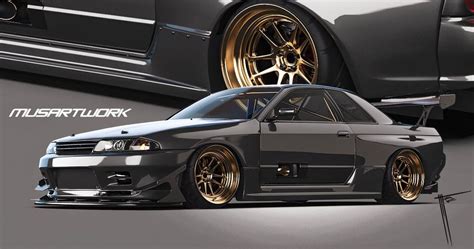 Nissan R32 Skyline Render From Musa Rio Tjahjono