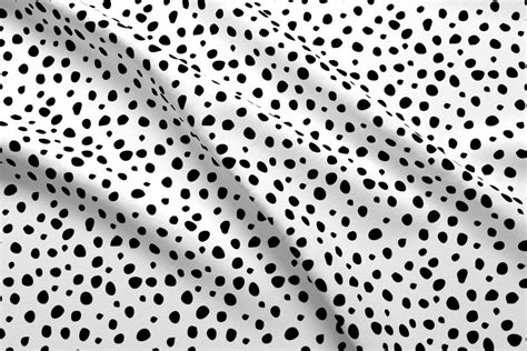 Dalmatian Dots Fabric Black Dalmatian Dots By | Etsy