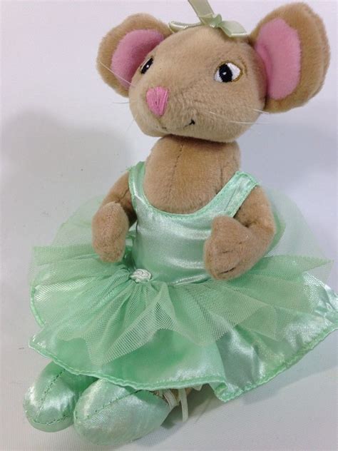 Angelina Ballerina Mouse 2005 Sababa Toy Bendable Plush Stuffed Animal Doll #Saba | Plush ...