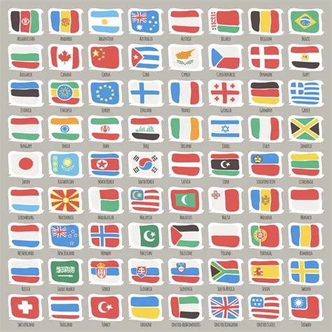 Flags of world Stock Vector Image by ©Jizo #70900997