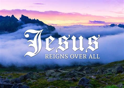 Jesus reigns over all Wall Art Canvas Print