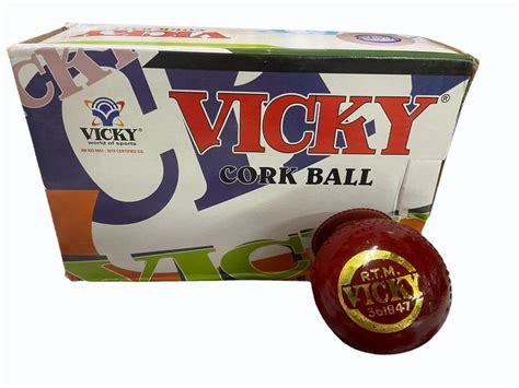 Maroon Vicky Cricket Cork Ball, Size: 70.5 mm (diameter) at ₹ 65/piece in Bengaluru