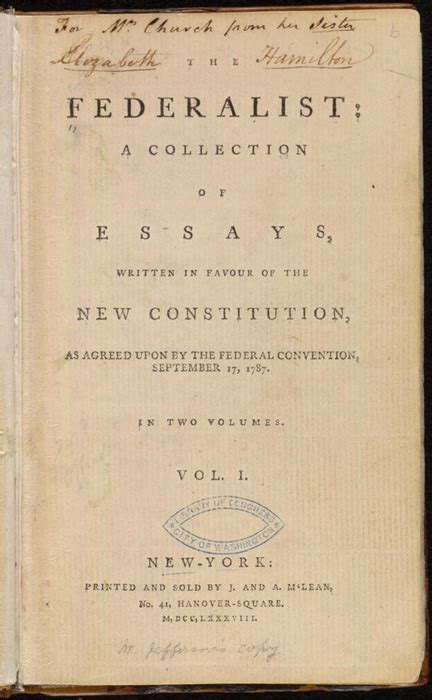 Alexander Hamilton, John Jay, James Madison - The Federalist Papers ...