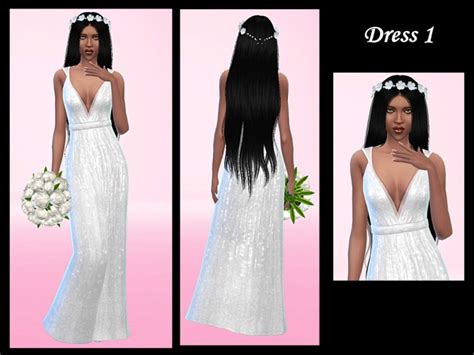 Glitter Wedding Suit and Dresses at Tacha 75 » Sims 4 Updates