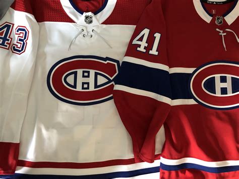 My 2 made in Canada habs jerseys (actual players' jerseys) : r/Habs