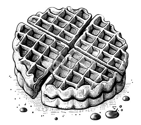 Waffle Clip Art Black And White Clipart