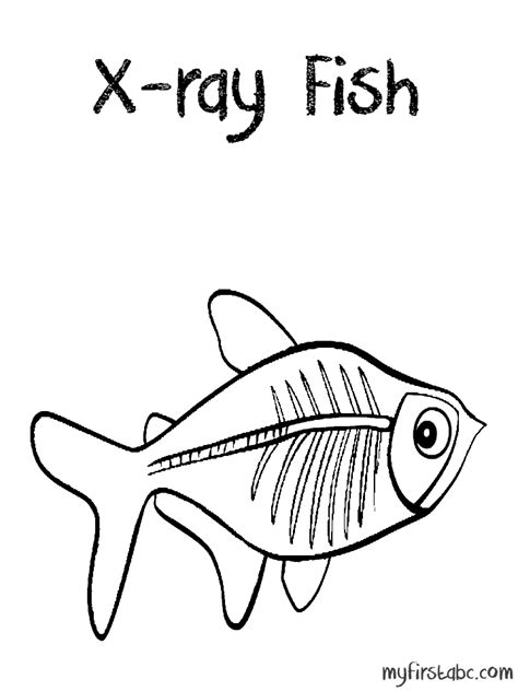 X Ray Fish Coloring Page - Coloring Home