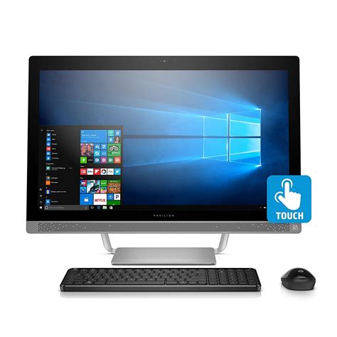 Premium HP Pavilion 27" Full HD IPS Touchscreen All-in-One Desktop, Quad Core Intel i7-6700T ...