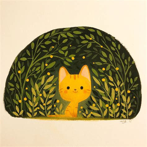 Golden cat :: Behance