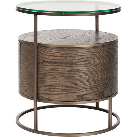 Robin Round 1 Drawer Nightstand Dark Walnut - Froy.com