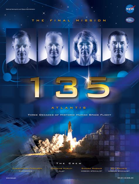 STS 135 Mission Poster - NASA Space Shuttle Program Photo (39436565) - Fanpop