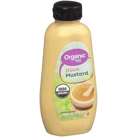 Great Value Organic Dijon Mustard, 8 oz - Walmart.com