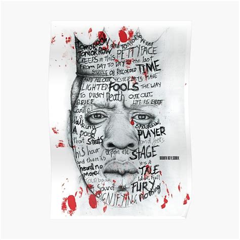 "Macbeth Tomorrow Tomorrow Tomorrow" Poster for Sale by 97DESIGN | Redbubble