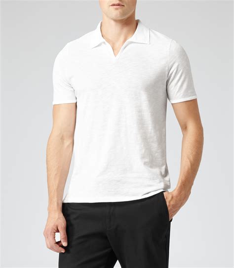 White Polo Tee Shirt Plain Polo Shirt | Venzero