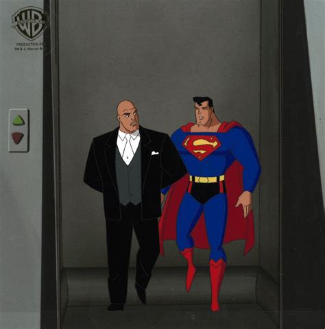 Superman the Animated Series Original Production Cel: Superman and Lex Luthor | Superman the ...