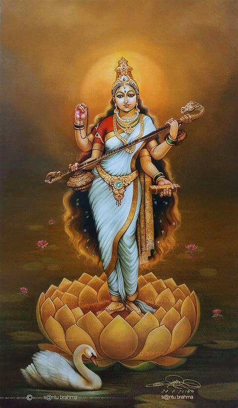 saraswati painting ,modern saraswati painting , saraswati mata painting ,maa saraswati painting ...