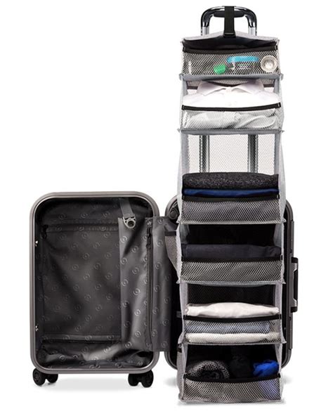 solgaard's lifepack suitcase is a 6-pocket carry-on closet