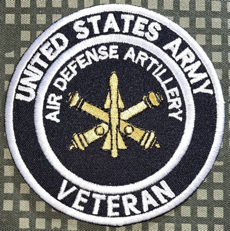 US Army Air Defense Artillery Veteran Patch 3" - Decal Patch - Co