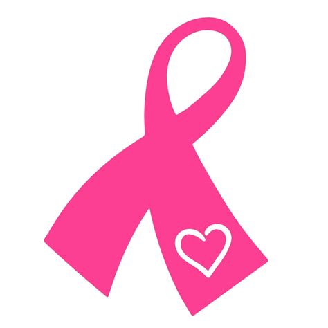 2x Breast Cancer Heart Awareness Car Vinyl Decal Sticker 3.8" x 5" Fuchsia Pink - Walmart.com