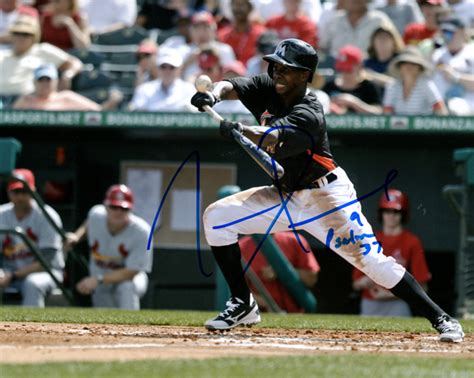 Miami Marlins Juan Pierre Signed 8x10 Photo - Memorabilia For Less