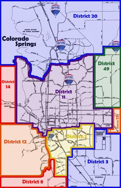 Colorado Springs School District Map - Maps For You