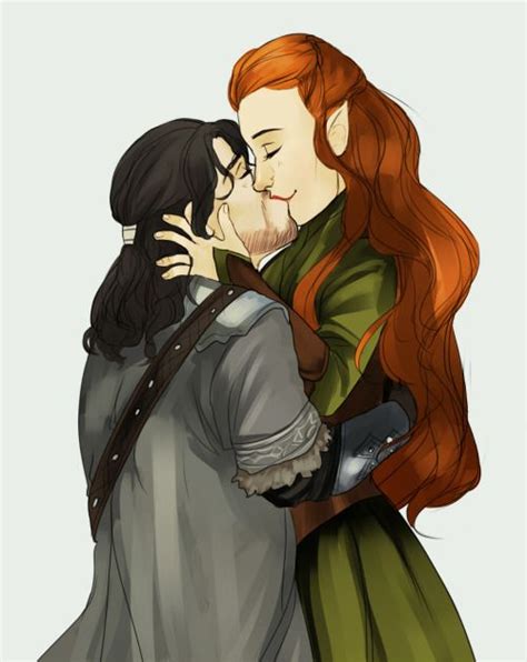 Legolas And Tauriel Fan Art Kiss