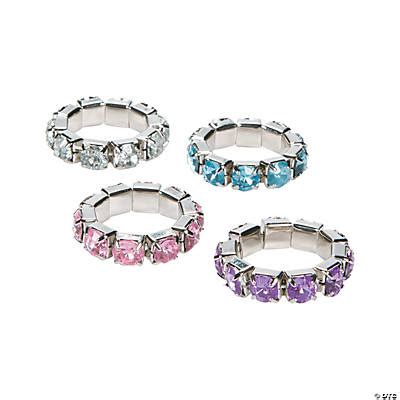 Rhinestone Stretchy Rings