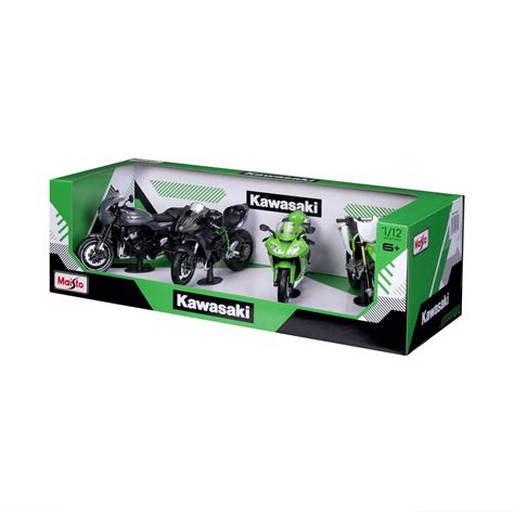 Maisto 1:12 Scale Highly Detailed Motorcycles: Kawasaki 4...