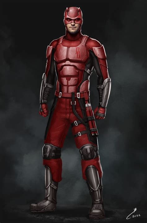 A little concept I made for a new MCU Daredevil suit, inspired by a ...