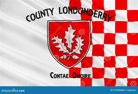 Flag of County Londonderry in Northern Ireland Stock Illustration ...